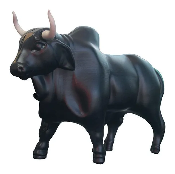 Alcancía plástica toro figura completa