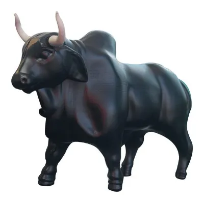 Alcancía plástica toro figura completa