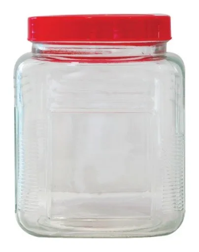 Recipiente de vidrio con tapa rosca 1400 ml