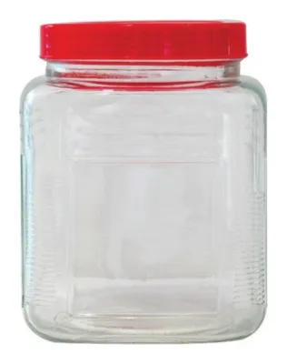 Recipiente de vidrio con tapa rosca 1400 ml