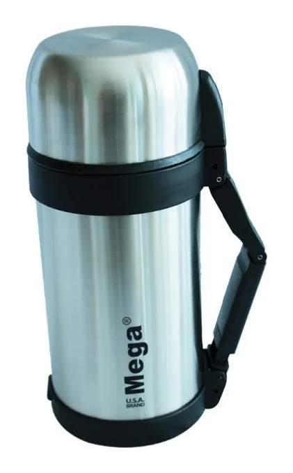 Termo multi purpose acero inoxidable 1.2 L con asa correa y doble taza