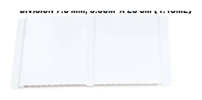 Tablilla blanca brillante con división 7.5 mm, 5.90 m × 20 cm (1.18 m²)