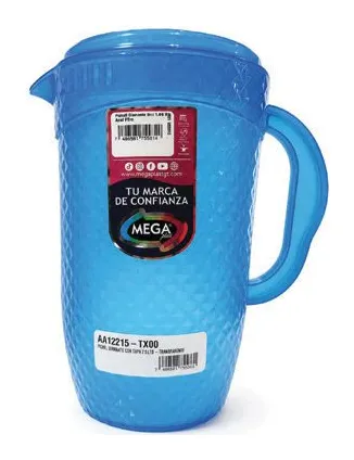 Pichel diamante con tapa 2.5 L - transparente