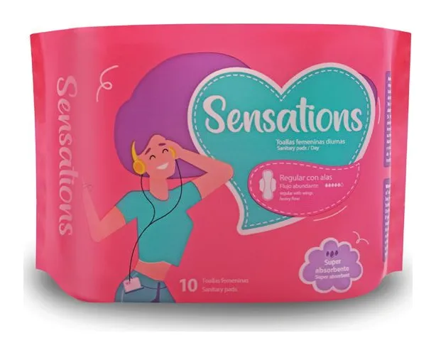 Toalla femenina Sensations día 24 × 10