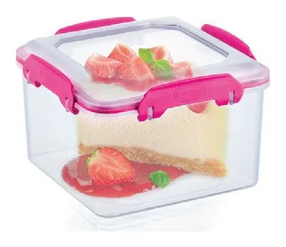 Topper cuadrado lok-it box de 1.25 L Polinplast