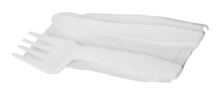 Combo de 1 tenedor 1 cuchillo 1 servilleta