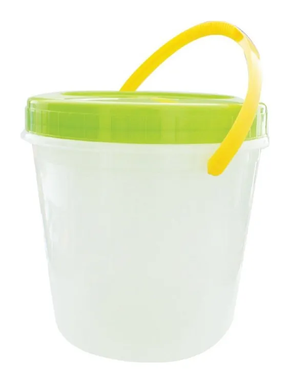Cubeta splash 12 L con tapa rosca base transparente Neo