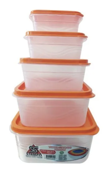 Set de 5 toppers plásticos cuadrados premium