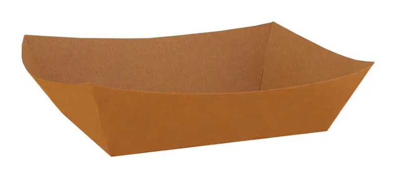 Bandeja de papel kraft para alimentos 3 libras 2 × 250