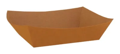 Bandeja de papel kraft para alimentos 3 libras 2 × 250