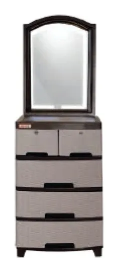 Tocador encanto 4 niveles con espejo LED cocoa