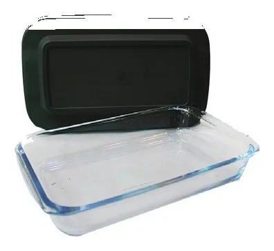 Refractario rectangular con tapa 32×19 cm 1.6 L