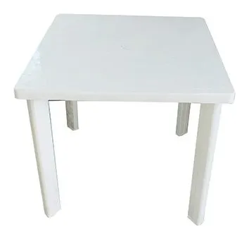 Mesa cuadrada color blanca