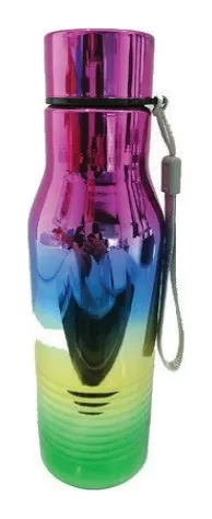 Botella de acero 600 ml tornasol base texturada