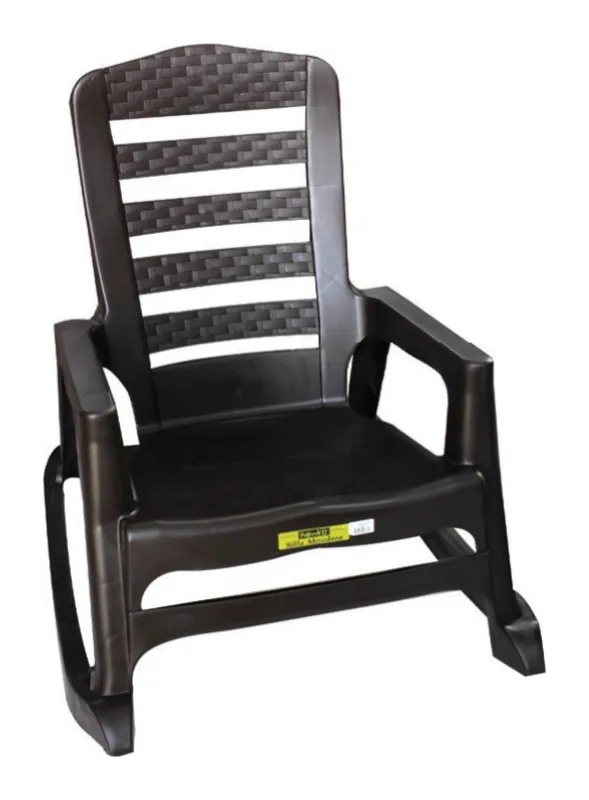 Silla mecedora Honduplast - café rattan