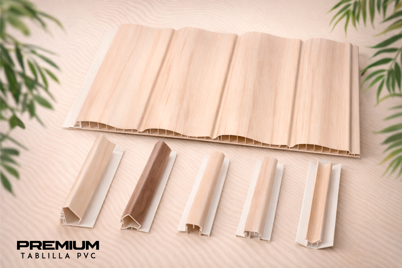 Lámina de PVC Ondulada Serie PREMIUM Beige